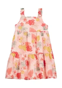 Toddler Girls Floral Printed Dress
