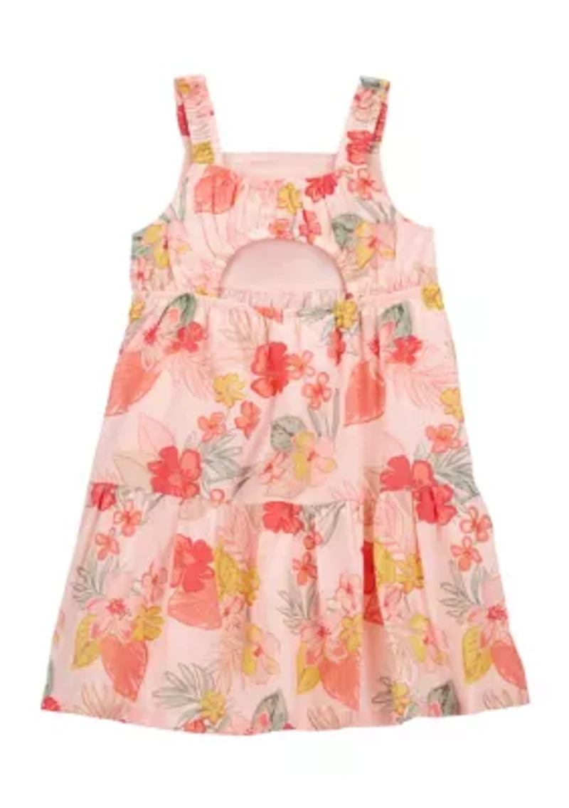 Toddler Girls Floral Printed Dress