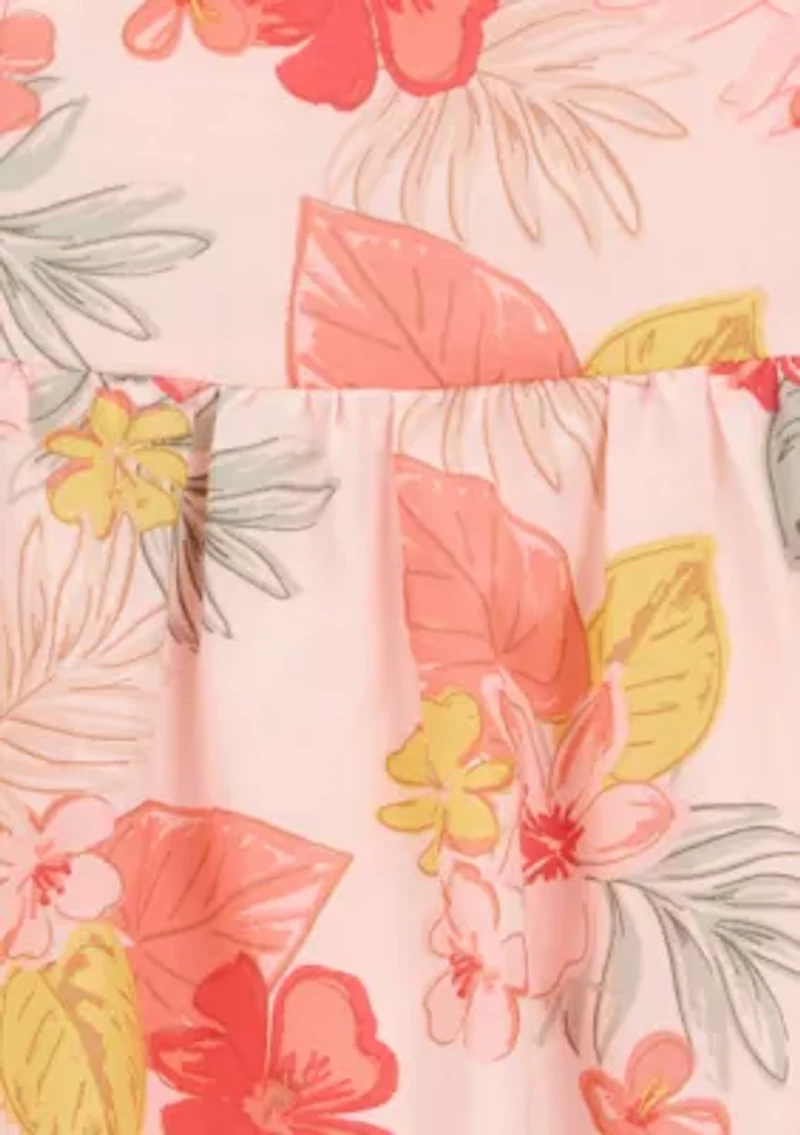Toddler Girls Floral Printed Dress
