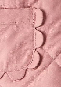 Toddler Girls Quilted Floral Lined Jacket