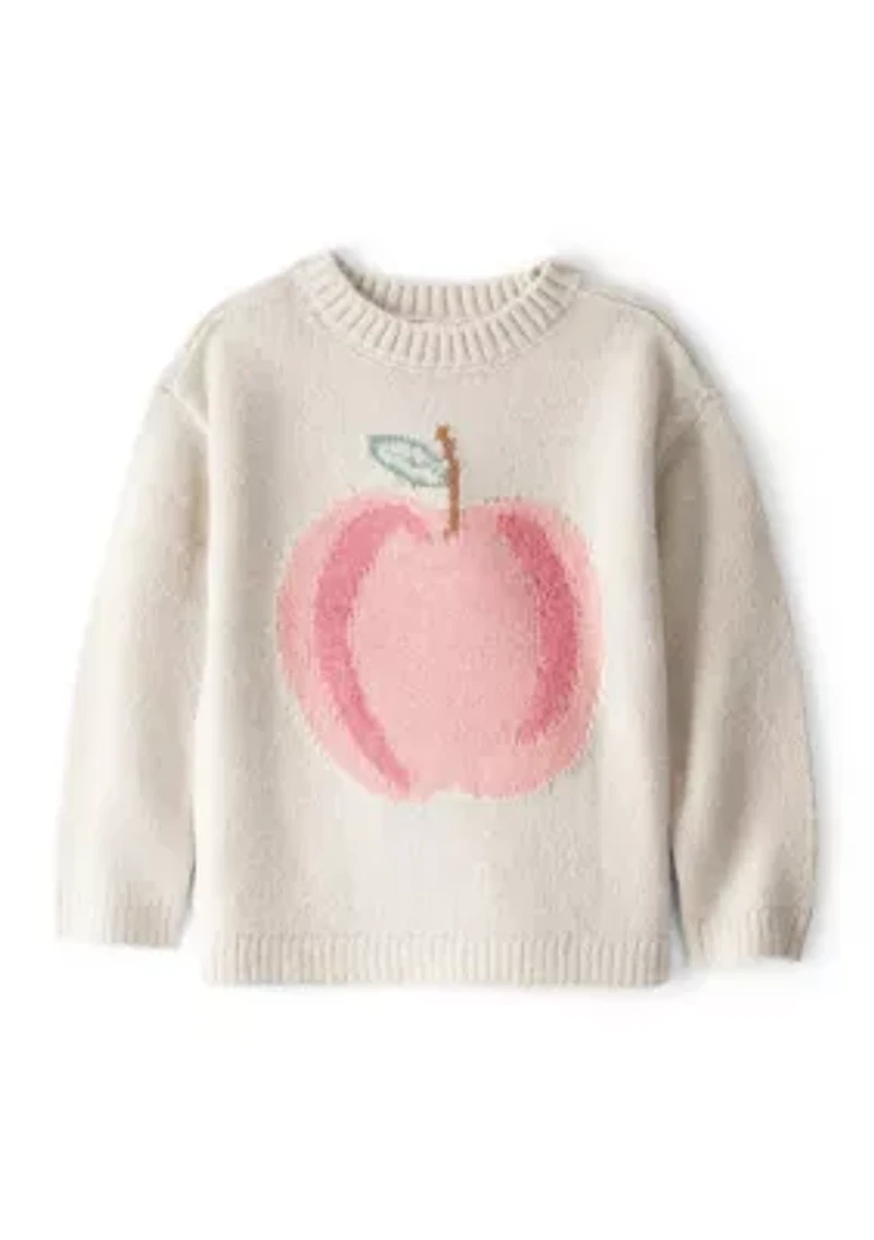 Toddler Girls Peach Sweater