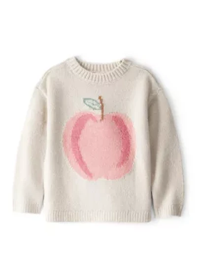Toddler Girls Peach Sweater