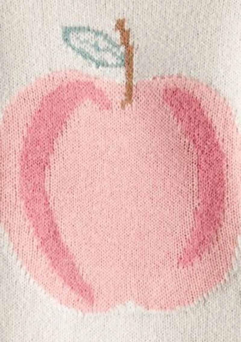 Toddler Girls Peach Sweater