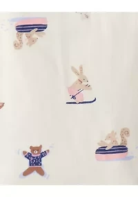 Toddler Girls 4-Piece Pajama Set