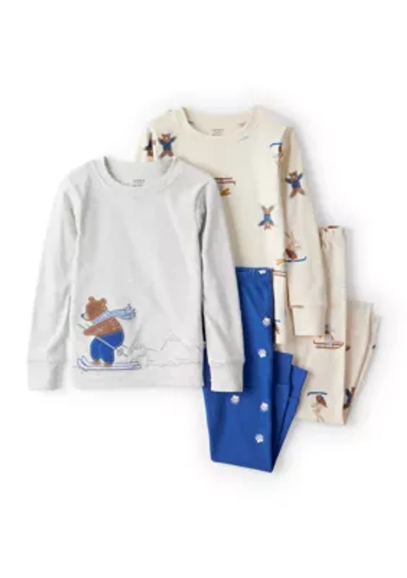 Toddler Boys 4-Piece Pajama Set