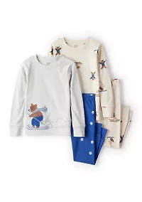Toddler Boys 4-Piece Pajama Set