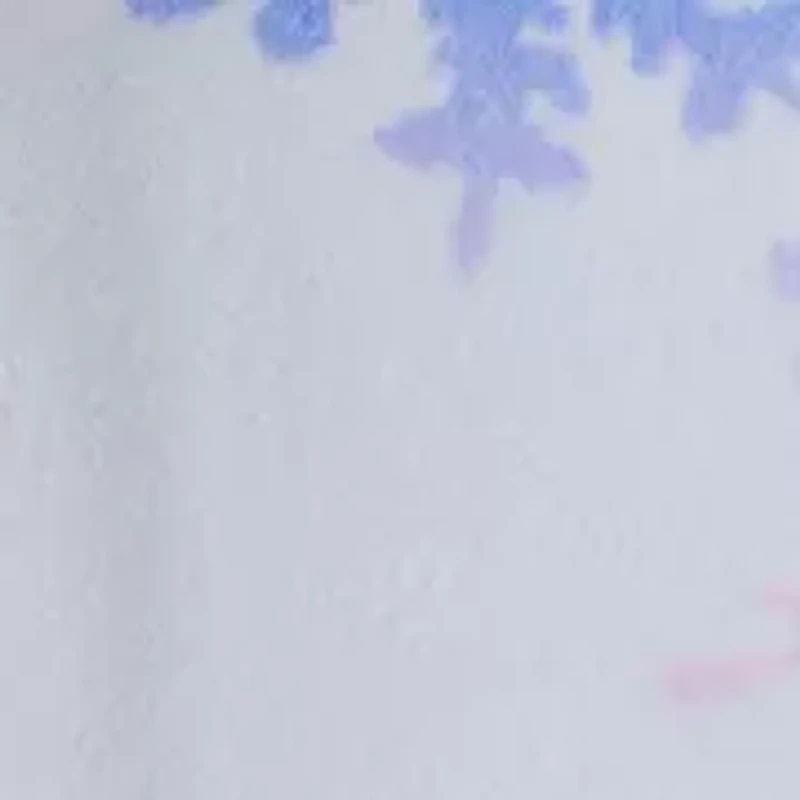 Toddler Girls Snowflake Tie Dye Velour Long-Sleeve Loose Fit 2-Piece Pajamas