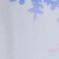 Toddler Girls Snowflake Tie Dye Velour Long-Sleeve Loose Fit 2-Piece Pajamas