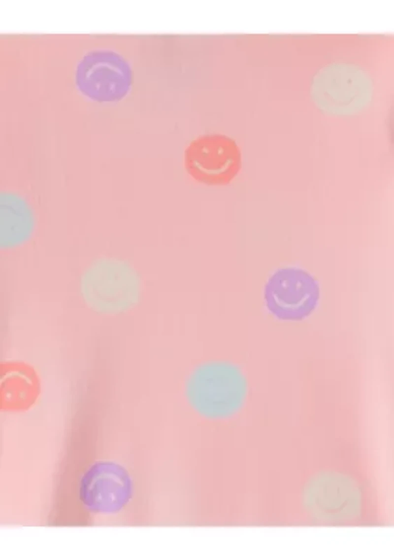 Toddler Girls Smiley Polka Dot Pajama Set
