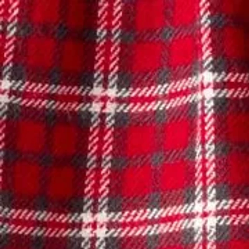 Toddler Girls Christmas Plaid Printed Skirt