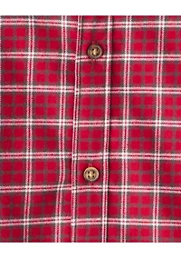 Toddler Boys Plaid Printed Woven Shirt