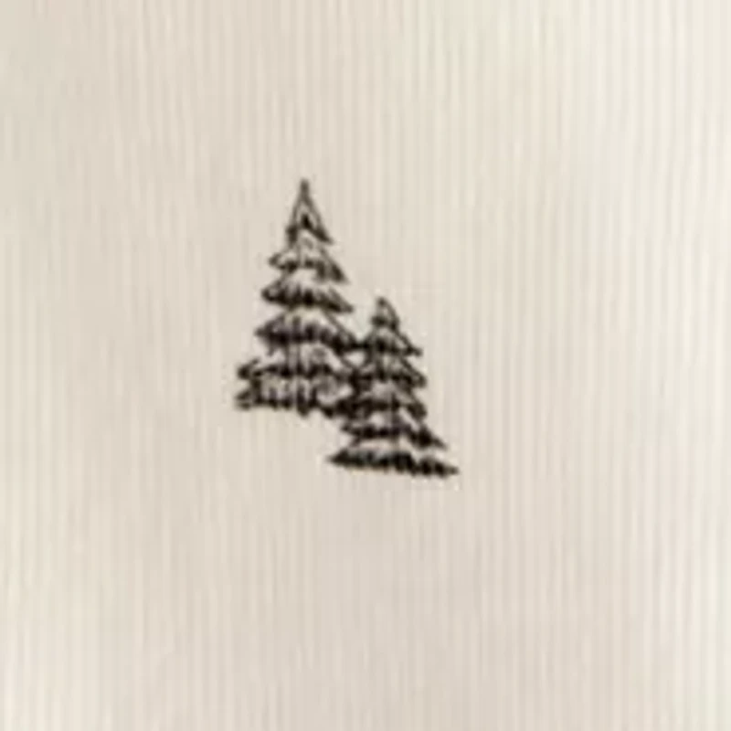 Toddler Boys Christmas Tree Button Down Pajama Shirt
