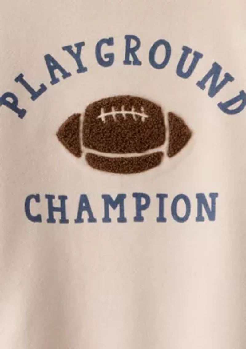 Toddler Boys Football Graphic Sweatshirt and Pants Set