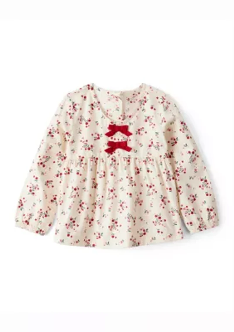Toddler Girls Floral Printed Top