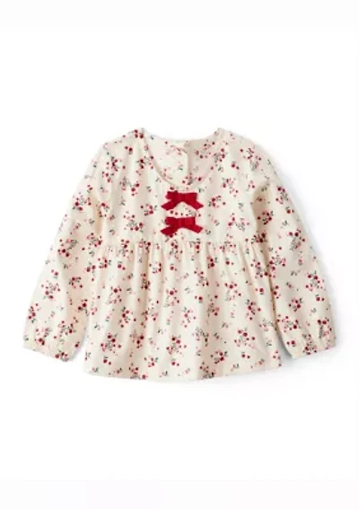 Toddler Girls Floral Printed Top