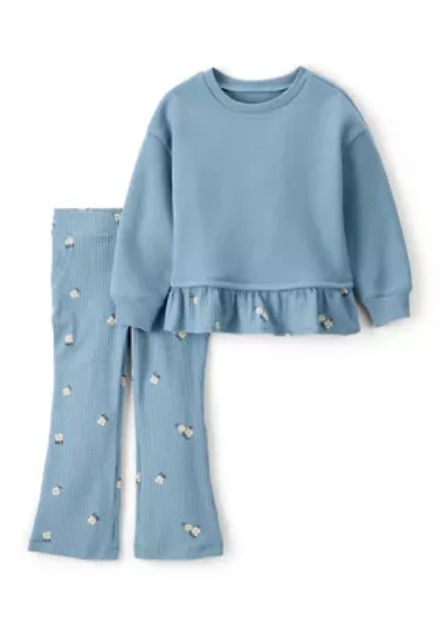 Toddler Girls Printed Pant Set