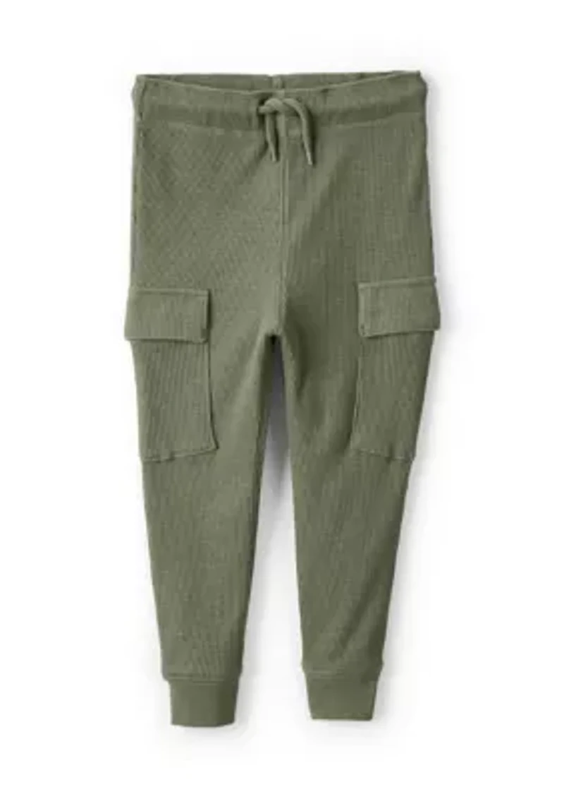 Toddler Boys 1/4 Zip Pullover Sweatshirt and Jogger Pants Set