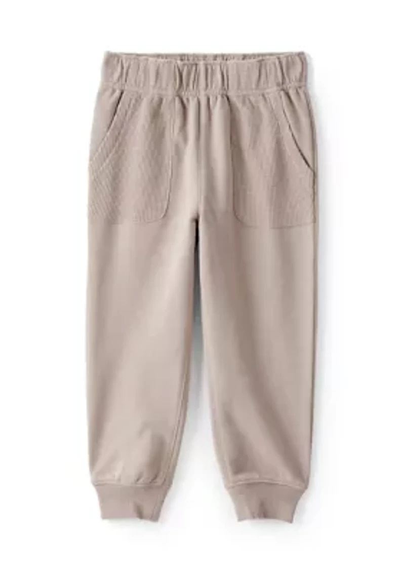 Baby Boys 2-Piece Striped Quarter Zip Pullover & Pant Set