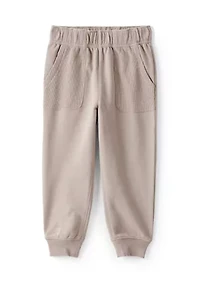 Baby Boys 2-Piece Striped Quarter Zip Pullover & Pant Set