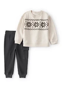 Baby Girls Fair Isle Loungewear Set