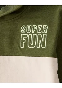 Toddler Boys 2-Piece Color Block Hoodie and Pant Set