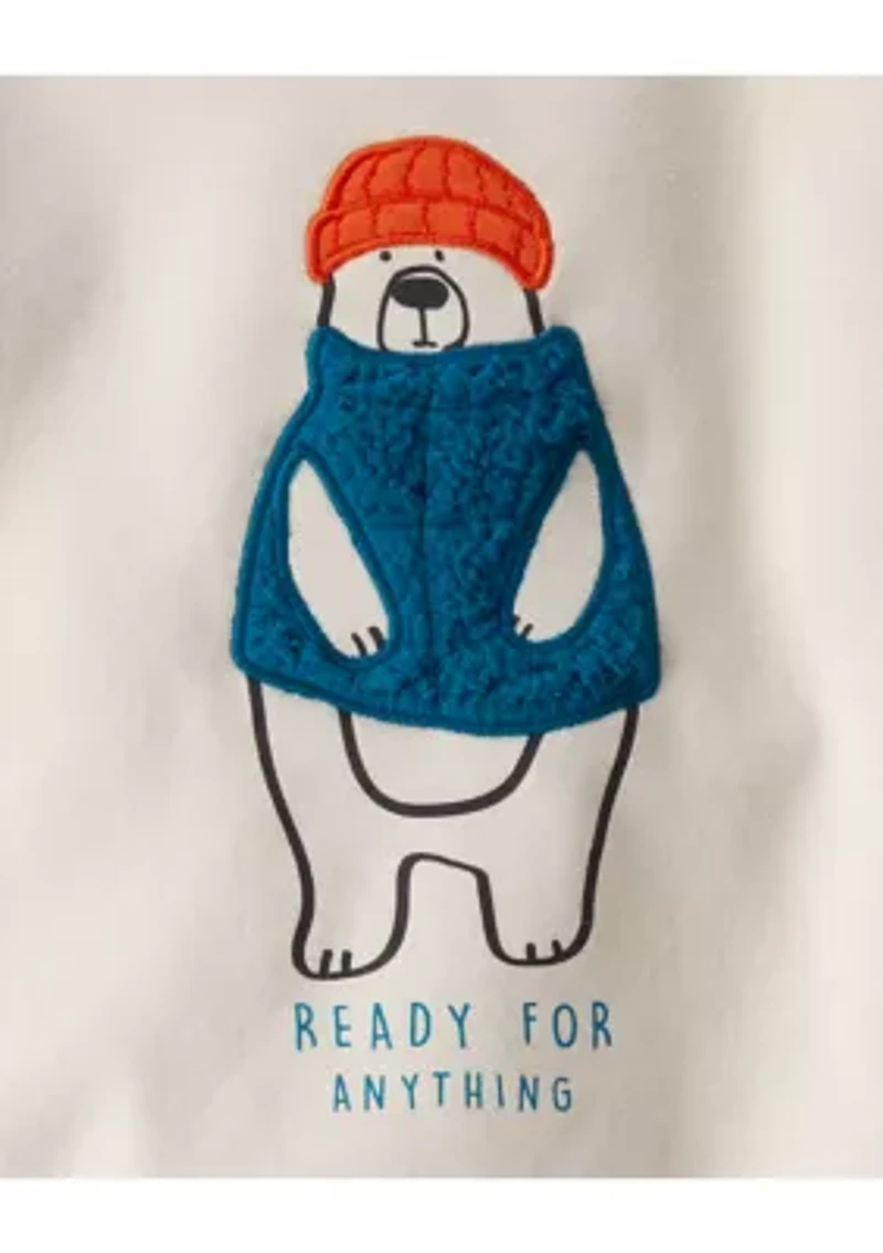 Baby Boy DayDream Fleece Bear Pullover Sweatshirt