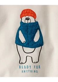 Baby Boy DayDream Fleece Bear Pullover Sweatshirt