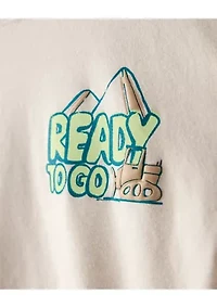 Toddler Boys Ready to Go Long Sleeve Graphic T-Shirt