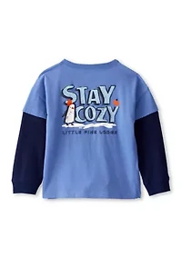 Toddler Boys Stay Cozy Graphic T-Shirt