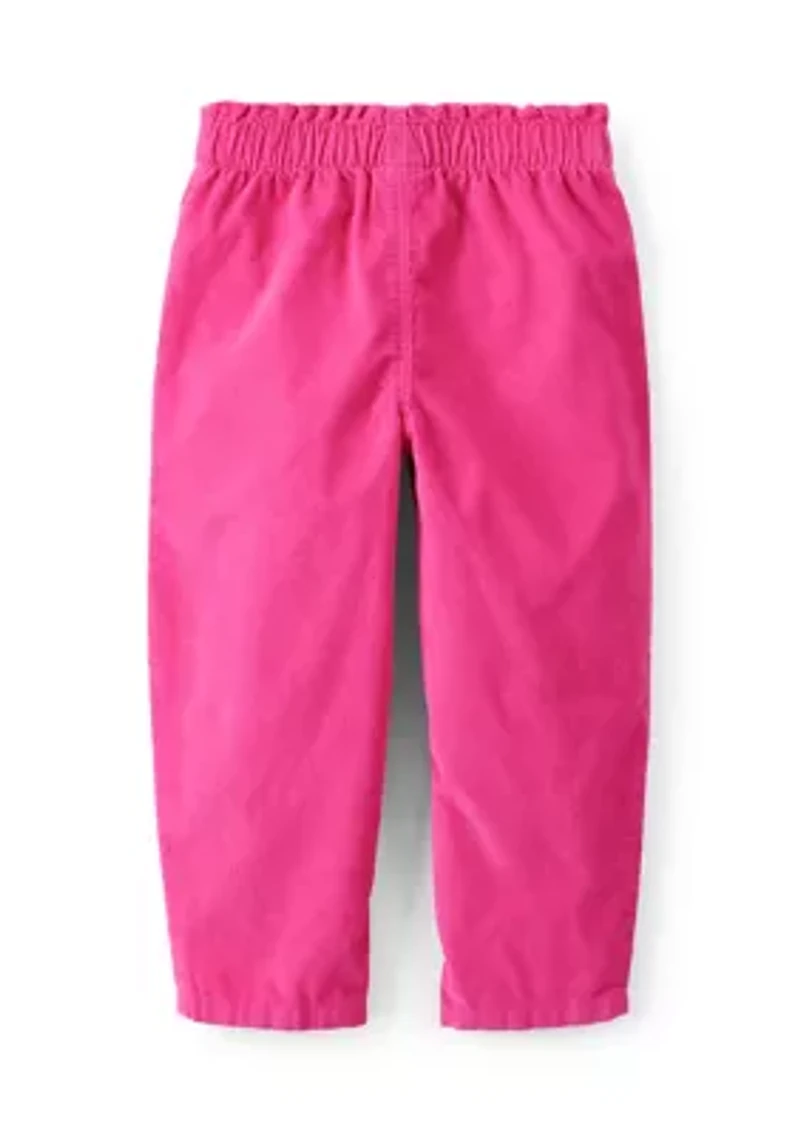 Toddler Girls Heart Pocket Barrel Pants