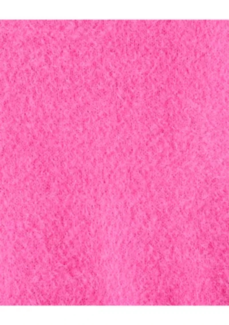 Toddler Girls Fluffy Pink Sweater