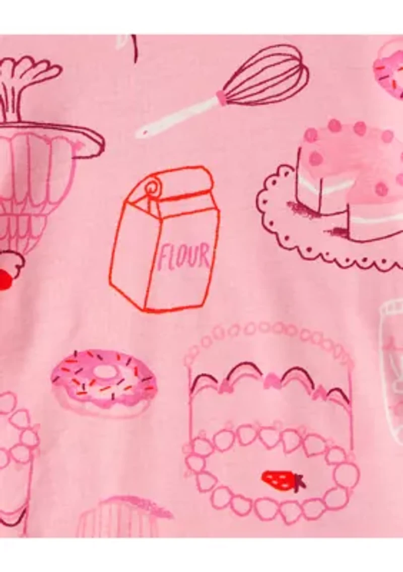 Girls 4-6x 4-Piece Set with Mixable Tops and Pull-On Pants