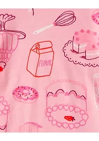 Girls 4-6x  4-Piece Set with Mixable Tops and Pull-On Pants