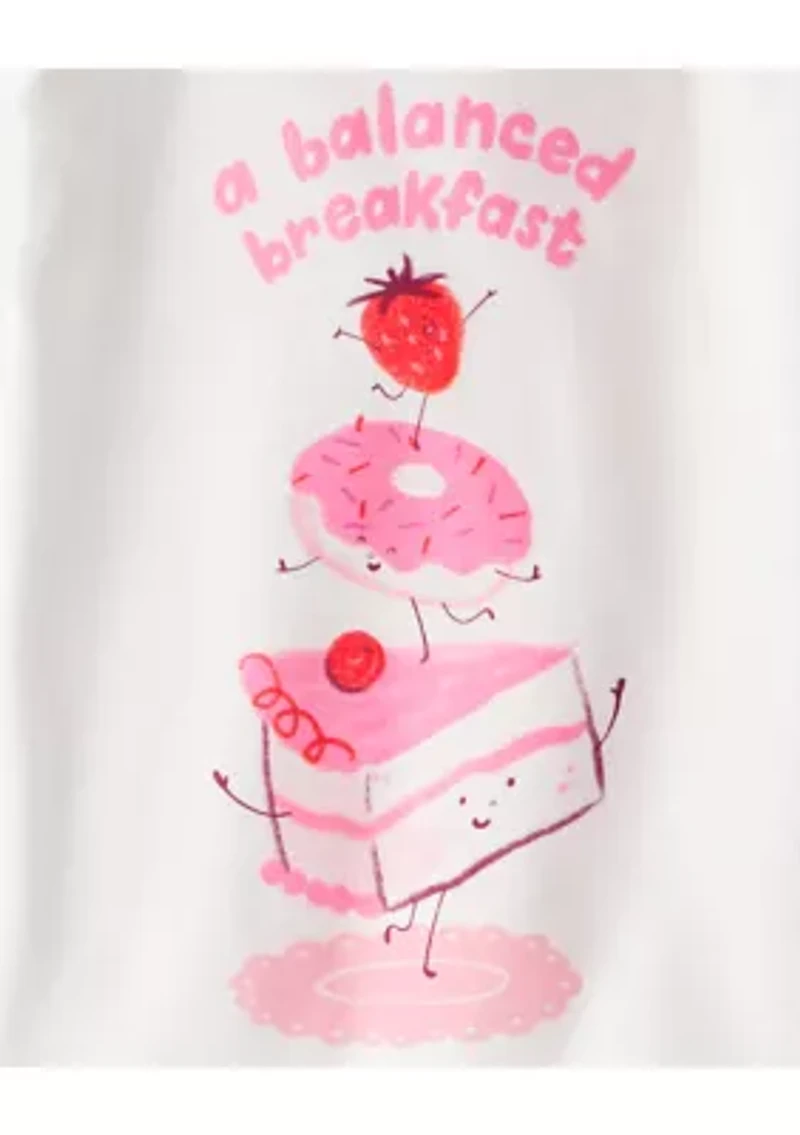 Girls 4-6x 4-Piece Set with Mixable Tops and Pull-On Pants