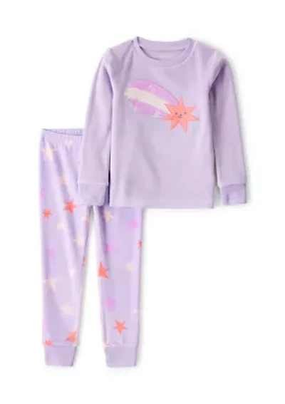 Toddler Girls 2-Piece Star Print Set