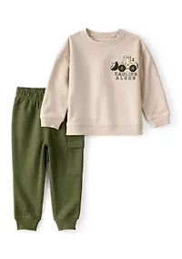 Toddler Boys 2-Piece Pullover and Pant Set