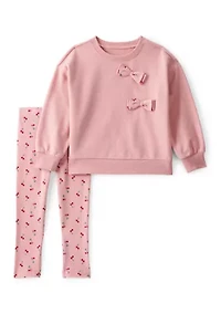 Toddler Girls Sweatshirt and Leggings Set