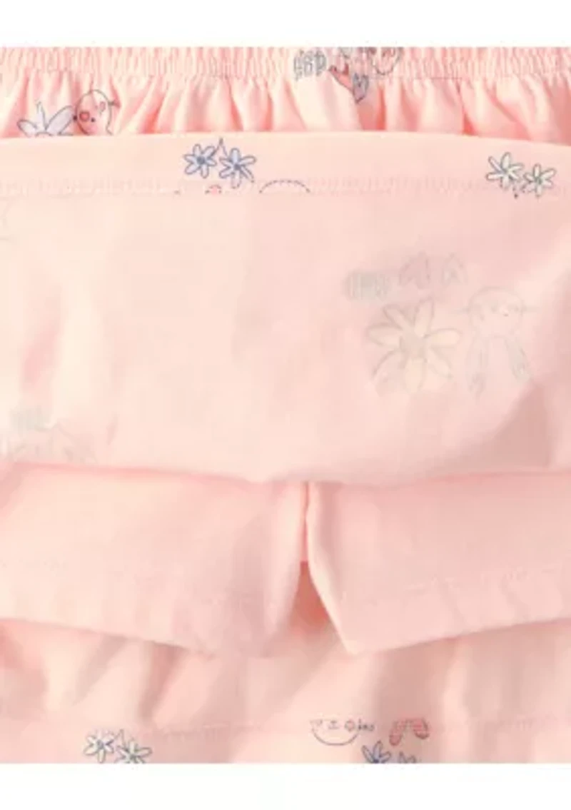 Toddler Girls Bunny Top and Skort 2-Piece Set