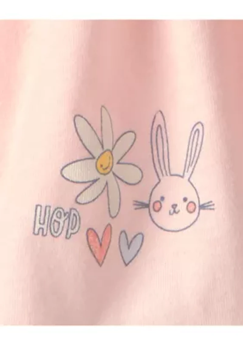 Toddler Girls Bunny Top and Skort 2-Piece Set