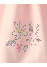 Toddler Girls Bunny Top and Skort 2-Piece Set