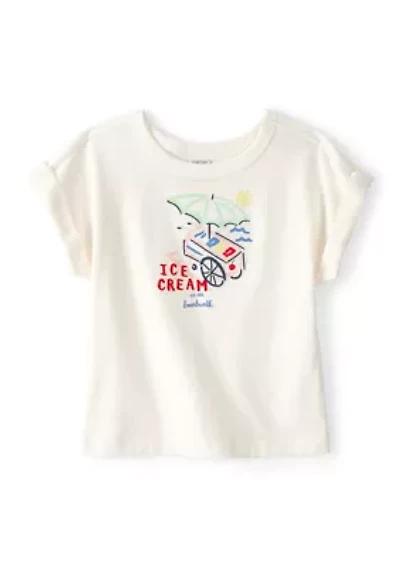 Toddler Girls Ice Cream Graphic Top
