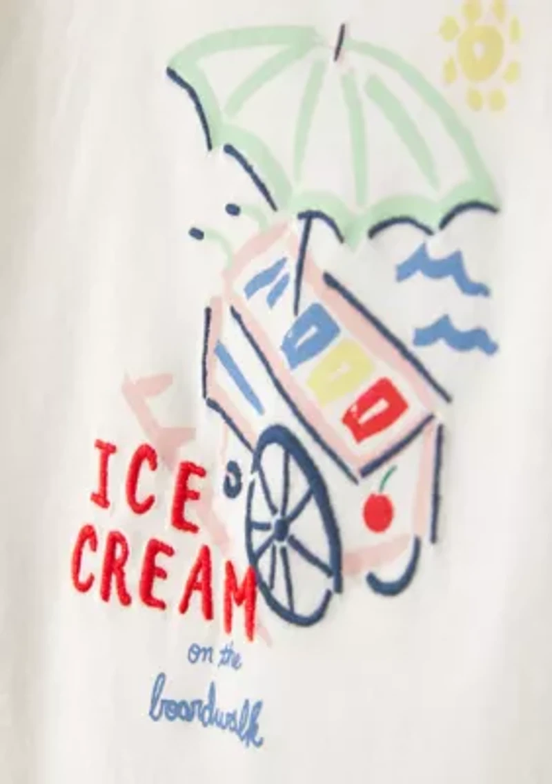 Toddler Girls Ice Cream Graphic Top