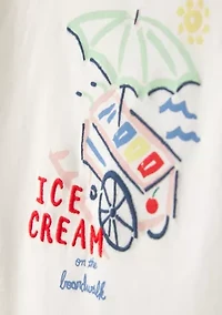 Toddler Girls Ice Cream Graphic Top