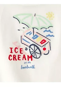 Toddler Girls Ice Cream Graphic Top
