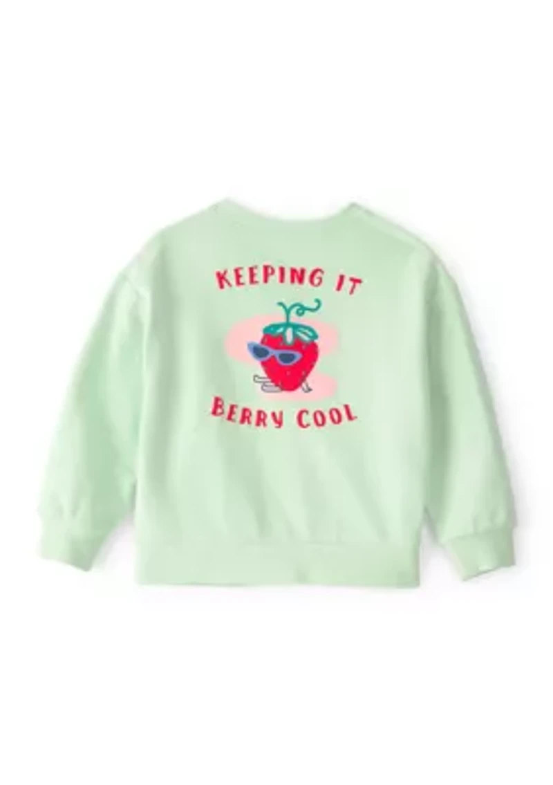 Toddler Girls Graphic Sweater