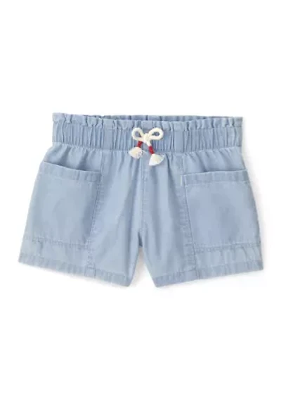 Baby Girls Chambray Shorts