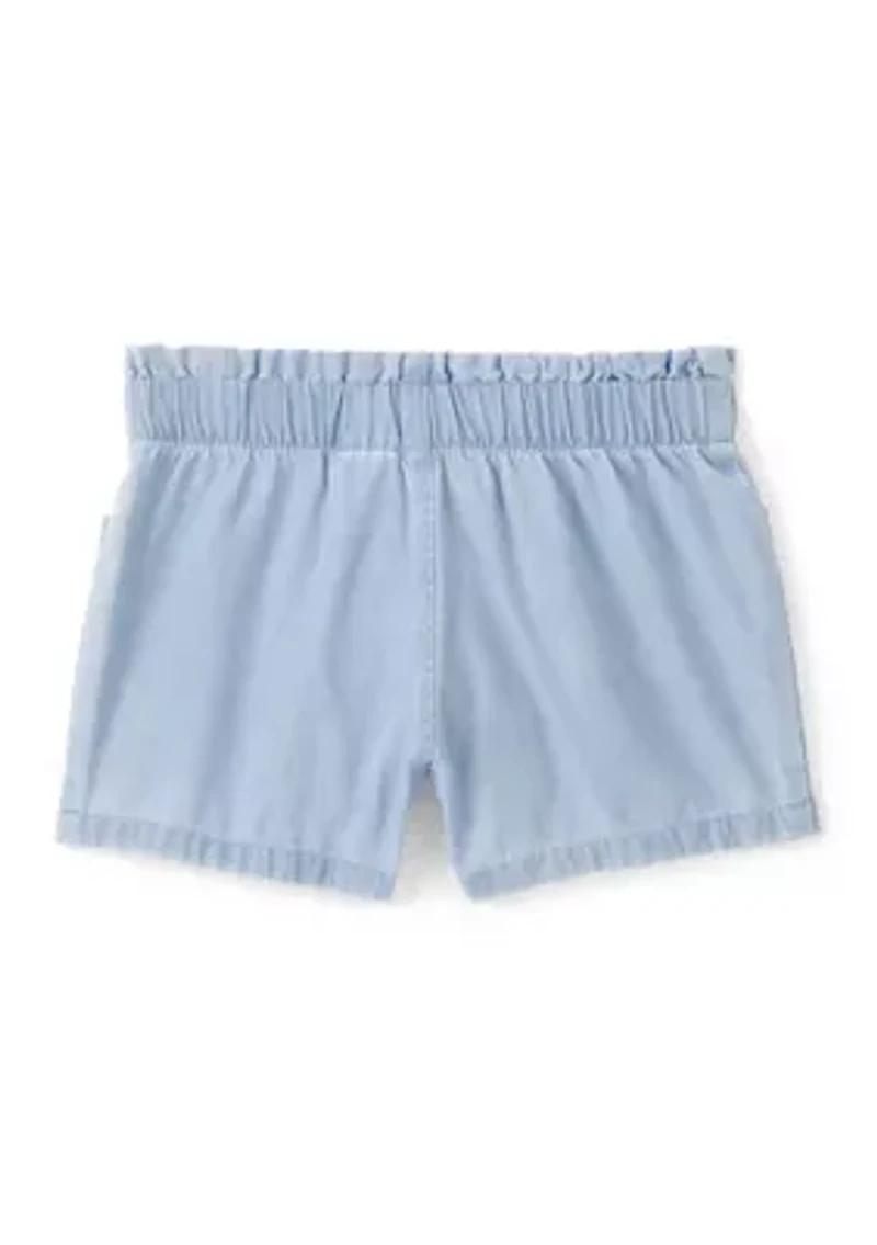 Baby Girls Chambray Shorts