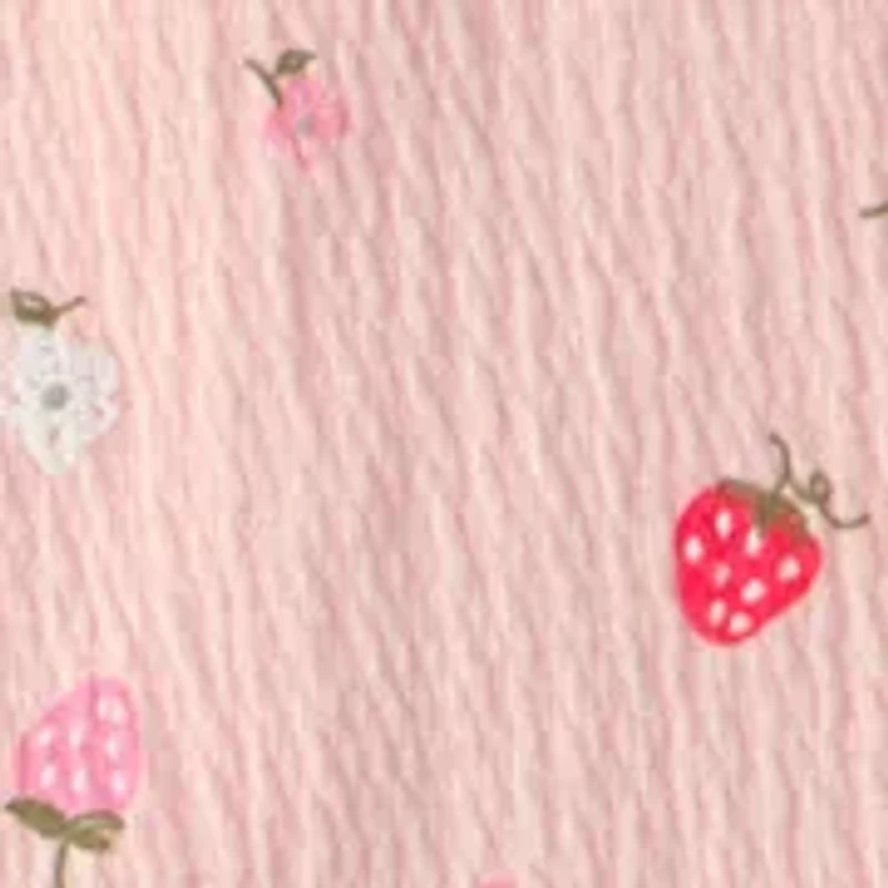 Toddler Girls Strawberry Shirt and Skort Set