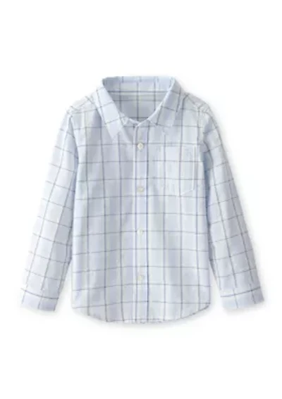 Toddler Boys Plaid Button Up Shirt