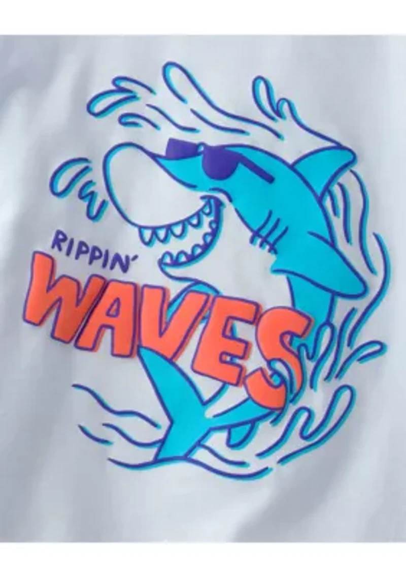 Toddler Boys Shark Graphic T-Shirt and Shorts Set